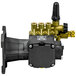 A black and gold Simpson pressure washer pump kit.