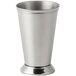 An American Metalcraft stainless steel cup with beaded trim.