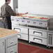 Cooking Performance Group 84" 4 Drawer Refrigerated Chef Base with 72" Gas Griddle with Manual Controls - 180,000 BTU Main Thumbnail 1