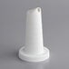 A Tablecraft white plastic cone with a spout.