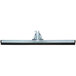 A Unger metal and black WaterWand floor squeegee with a long metal handle.