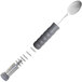 A Richardson Products Inc. adjustable weighted tablespoon with a long handle.