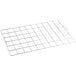 A stainless steel grid with black lines for marking sheet cakes.