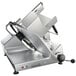 A Bizerba manual meat and cheese slicer with a handle.