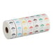 A roll of removable day of the week clock labels for Thursday, with 1,000 labels per roll.