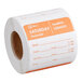A roll of Noble Products Saturday dissolvable day of the week labels.