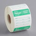 Noble Products Friday 2" x 2" Removable Day of the Week Label - 500/Roll Main Thumbnail 3