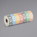 A roll of Noble Products Dissolvable Day of the Week Clock Labels with different colored stickers.