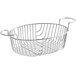 Acopa Oblong Chrome Wire Basket with Ramekin Holders - 11" x 8" Main Thumbnail 3
