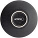 Acopa Heika 6" Black Matte Textured Coupe Stoneware Plate - 12/Case Main Thumbnail 4