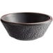 Acopa Heika 7 oz. Black Matte Textured Stoneware Bowl - 12/Case Main Thumbnail 3