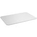A white rectangular polyethylene cutting board insert.