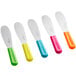 A set of 5 Choice sandwich spreaders with colorful handles.