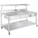 Avalon Manufacturing AFT-72-2-2 72" Stainless Steel 2-Drawer Donut / Bakery Finishing Table - 120V, 1500W Main Thumbnail 1