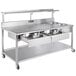 Avalon Manufacturing AFT-72-2-2 72" Stainless Steel 2-Drawer Donut / Bakery Finishing Table - 120V, 1500W Main Thumbnail 2