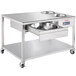Avalon Manufacturing AFT-48-2-1-C 48" Stainless Steel 1-Drawer Donut / Bakery Finishing Table - 120V, 1500W Main Thumbnail 2