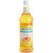 A bottle of Monin Sugar Free Peach Flavoring Syrup on a white background.