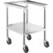 A metal stand with wheels for ServIt TCW26 and TCW46 chip warmers.
