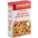 A white and yellow box of Zatarain's Red Beans and Rice Mix.