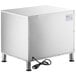 A stainless steel ServIt double freestanding drawer warmer with a power cord.