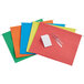 Several colorful Pendaflex hanging folders on a white background.
