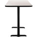 National Public Seating CT22448TBxx 24" x 48" Bar Height Black Frame Rectangular Cafe Table with High Pressure Laminate Top Main Thumbnail 3