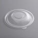 A clear plastic Visions dome lid on a white background.