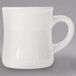 Acopa 12 oz. Ivory (American White) Victor Stoneware Coffee Mug - 12/Pack Main Thumbnail 3
