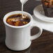 Acopa 12 oz. Ivory (American White) Victor Stoneware Coffee Mug - 12/Pack Main Thumbnail 4