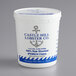 A white container of Castle Hill Lobster Co. raw shucked Ipswich clams with a blue label.