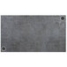 A grey rectangular BFM Seating tabletop with holes in it.