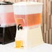 Tablecraft 356DP Slimline 3 Gallon Almond Beverage / Juice Dispenser Main Thumbnail 1