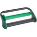 A green and black Lavex Coreless Stretch Wrap Dispenser roller.