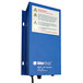 The OdorStop power supply in a blue box with a warning label.