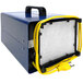 An OdorStop OS2500UV Ozone Generator / UV Air Purifier with 2 Ozone Plates in a blue and yellow box.