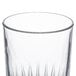 A Libbey Winchester clear glass with a small design on it.