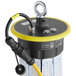 A yellow and black Lind Equipment Beacon360 Blaze LED portable jobsite light with a yellow cable.