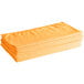 A stack of orange Lavex microfiber towels.