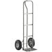 A Lavex hand truck with 10" pneumatic wheels.