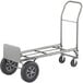 A gray Lavex hand truck with black wheels.