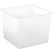 A small white square Tot Mate bin with a lid.