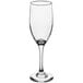 An Acopa clear wine flute with a stem.