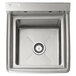 Steelton 20 1/2" 18-Gauge Stainless Steel One Compartment Commercial Sink without Drainboard - 15" x 15" x 12" Bowl Main Thumbnail 4