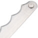 The silver replacement blades for an Edlund electric fruit and vegetable slicer.