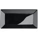 Acopa 8 1/2" x 4 1/2" Glossy Black Rectangular Stoneware Platter - 12/Case Main Thumbnail 3