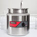 A stainless steel Nemco inset kit with a lid on top.