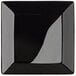 Acopa 7" Glossy Black Square Stoneware Plate - 36/Case Main Thumbnail 3
