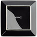 Acopa 7" Glossy Black Square Stoneware Plate - 36/Case Main Thumbnail 4