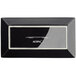 Acopa 10" x 5 1/2" Glossy Black Rectangular Stoneware Platter - 24/Case Main Thumbnail 4