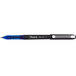 A black and blue Sharpie Roller Ball Stick pen with a black cap and blue ink.